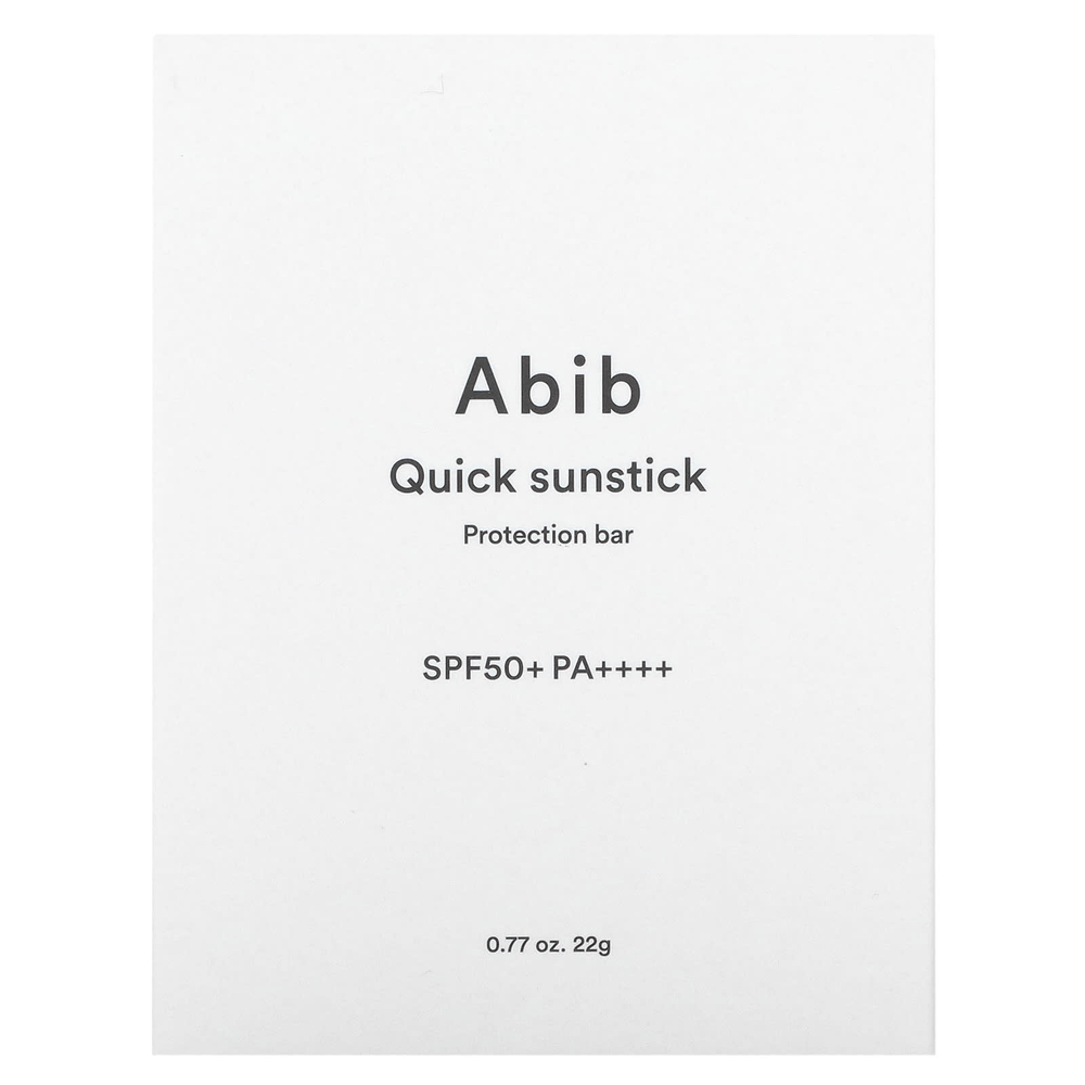 Abib, Quick Sunstick, маска для защиты от солнца, SPF 50+ PA ++++, 22 г (0,77 унции)