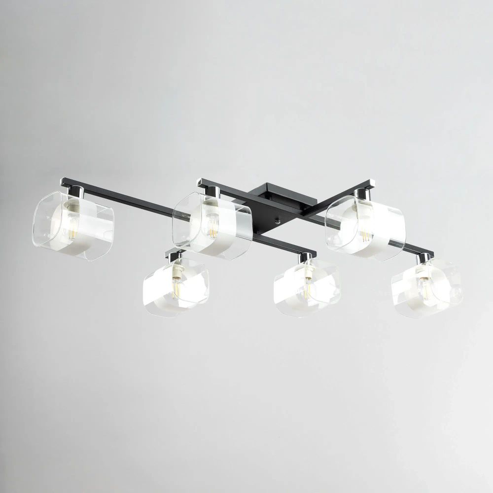 Citilux Вирта CL139165 Люстра потолочная Чёрная Матовая