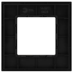 Рамка для розеток и выключателей ЭРА Elegance 14-5011-05 Classic, на 1 пост, антрацит