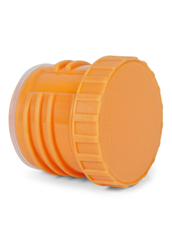 Термос Relaxika 101 (1 литр), желтый (стикерпак "Морской")