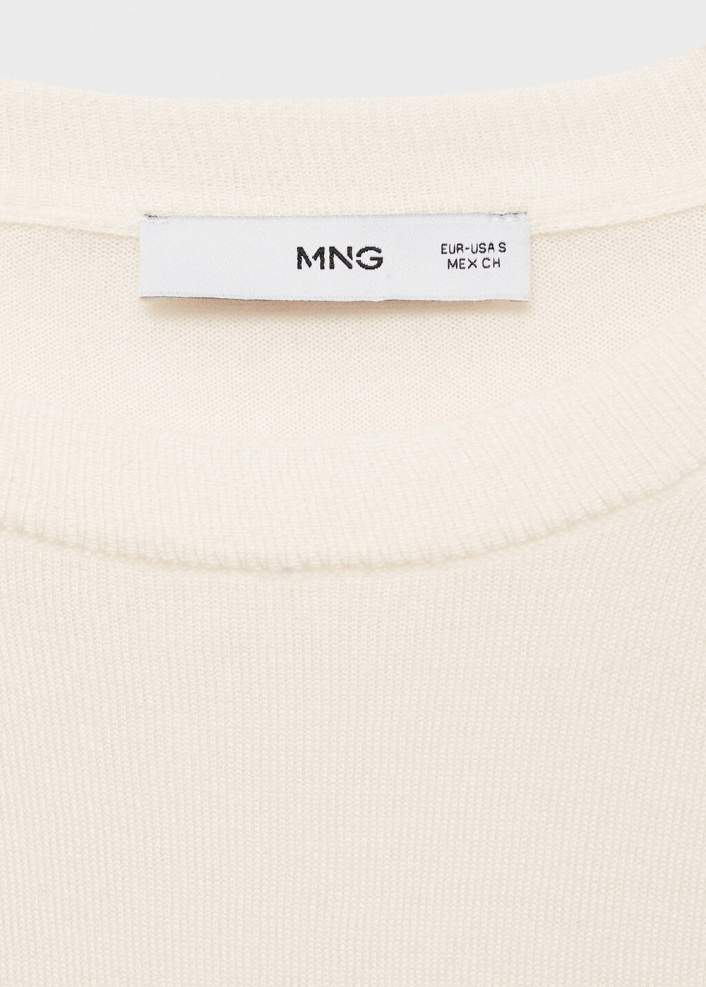 Джемпер из смесовой шерсти с круглой горловиной