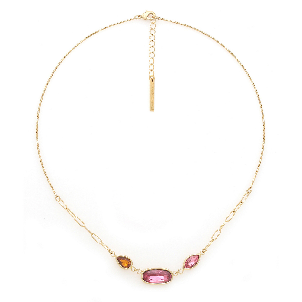 Колье Franck Herval, Emy, с кристаллами, FH26.1-15-64500 (розовый)