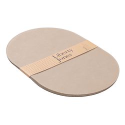 Набор из 4-х двухсторонних сервировочных салфеток Pool, 30х45 см, зеленый/бежевый