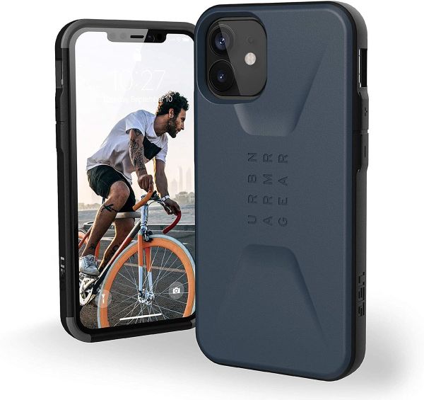 Чехол-накладка UAG Civilian для Apple iPhone 12 mini темно-синий (Mallard) 11234D115555