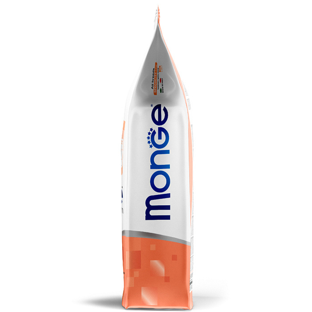 Сухой корм для щенков всех пород из лосося с рисом Monge Dog Speciality Line Monoprotein Puppy&Junior 12кг