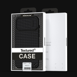 Текстурный чехол от Nillkin для iPhone 14 и 13, серия Textured Case S Magnetic Case, c поддержкой беспроводной зарядки MagSafe и полуавтоматический механизм сдвижной шторки