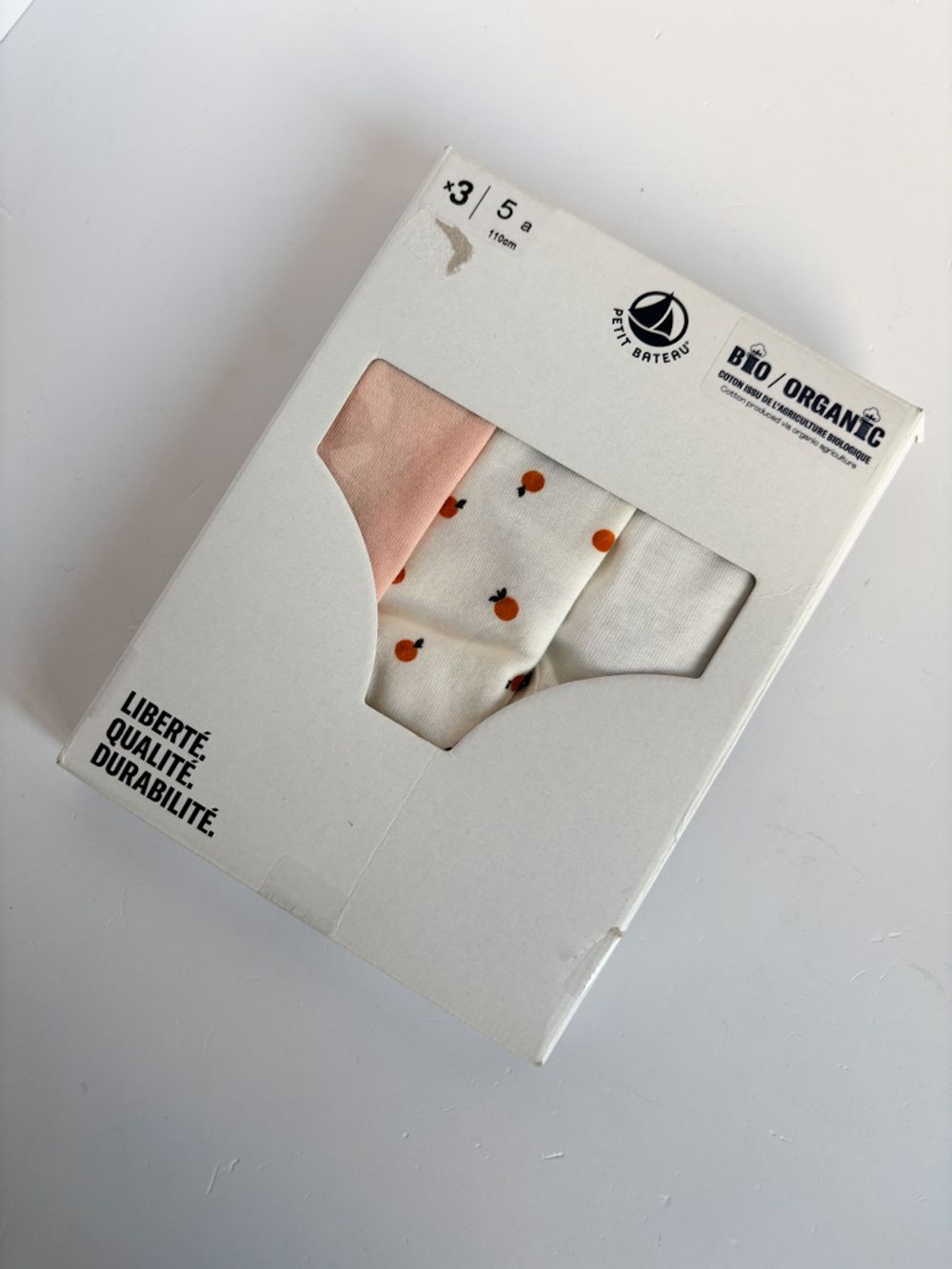 Новые хлопковые трусы Petit Bateau, 110