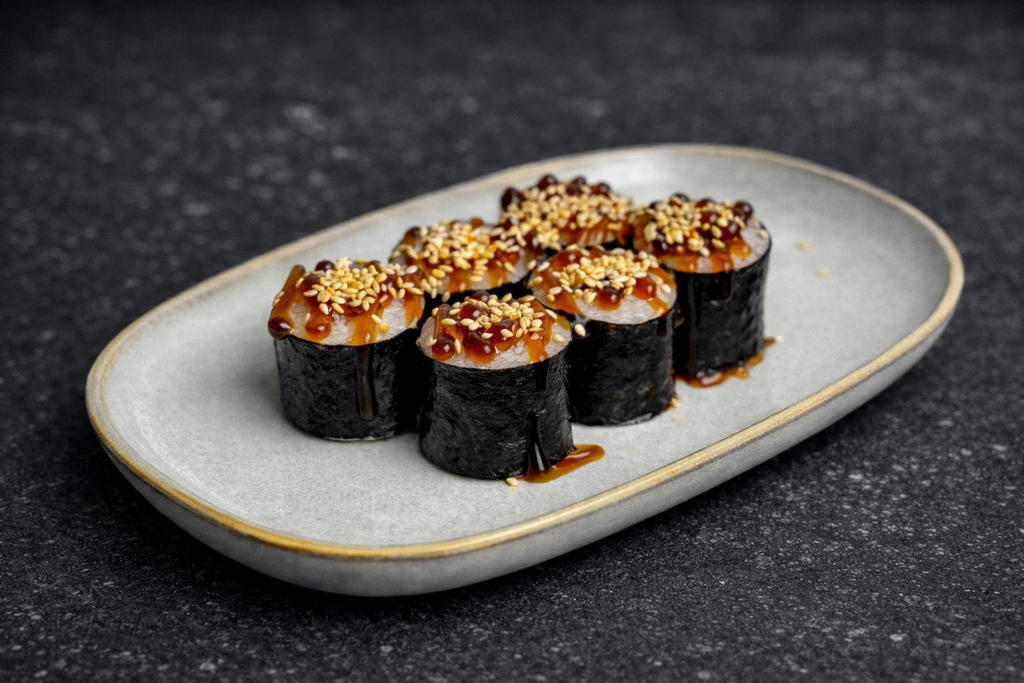 Хосомаки с угрем