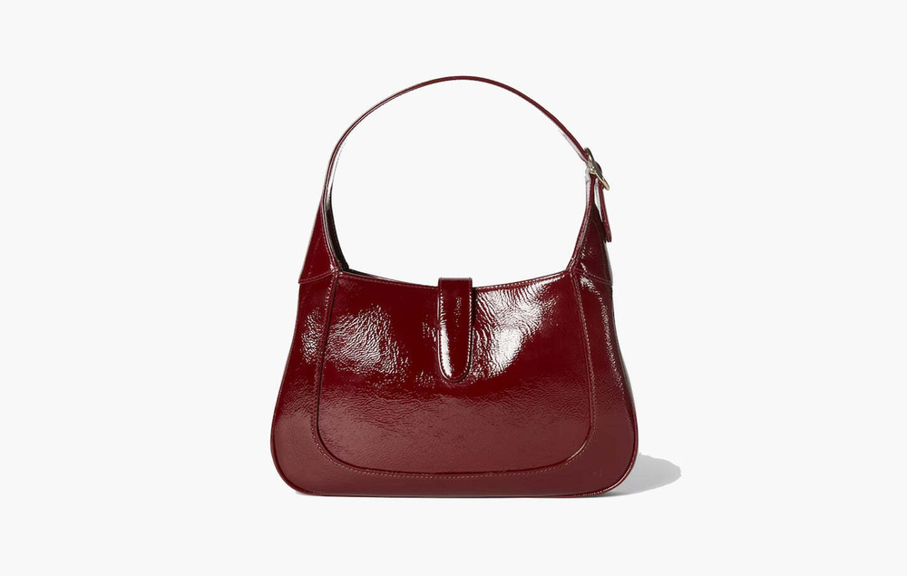 Сумка Gucci Jackie 1961 Small Patent Leather Shoulder Bag "Rosso Ancora"