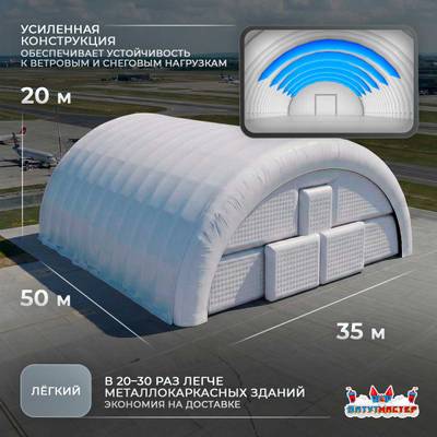 Мобильный авиационный ангар «Точка Взлёта», 50×35×20 м