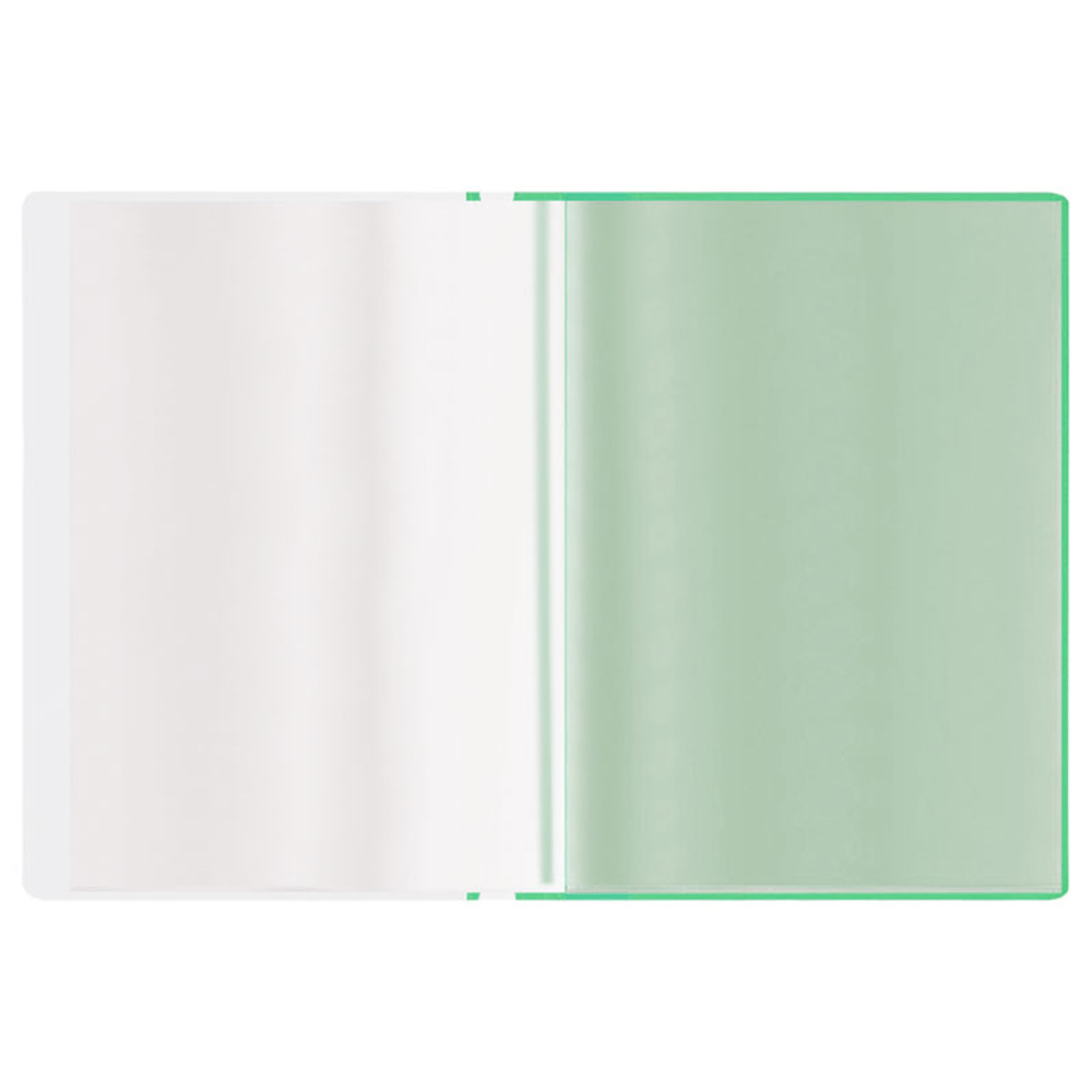 Папка с файлами СТАММ на 10 вкладышей с перфорацией, зеленая