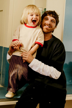 ZARA БРЮКИ BALLOON В ПОЛОСКУ, КОРИЧНЕВЫЙ