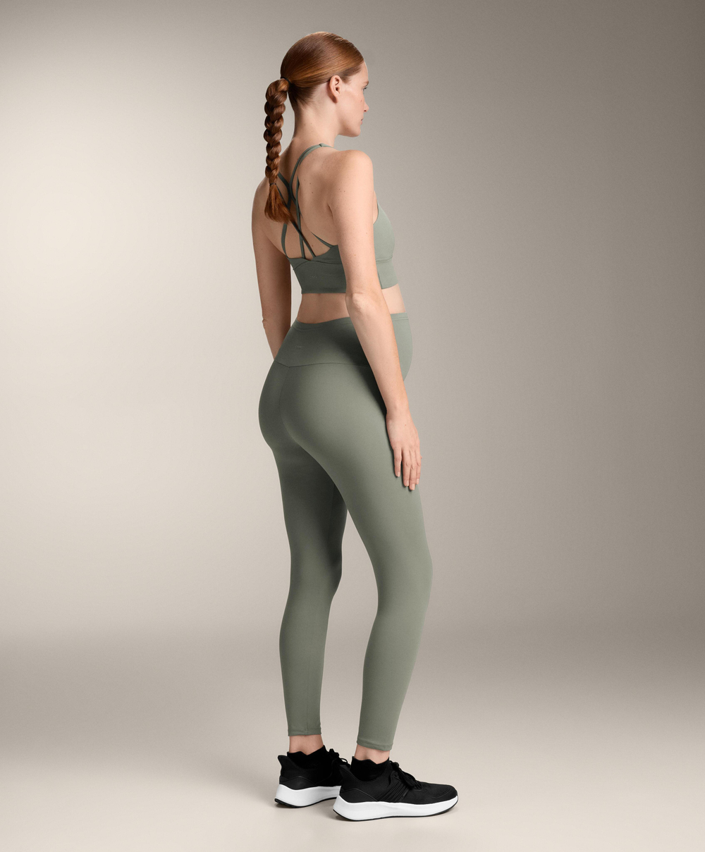 OYSHO Удобные легинсы для будущих мам, светлый хаки