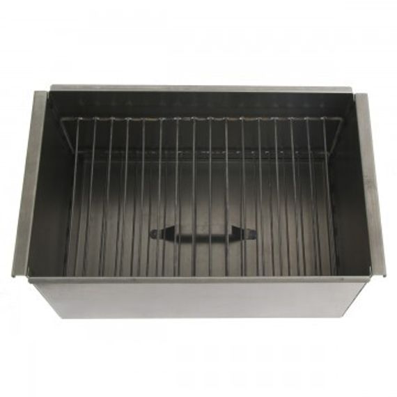 Коптильня двухъярусная Тонар с поддоном для сбора жира 450х280х240 (сталь 1,5 мм) (К-001)