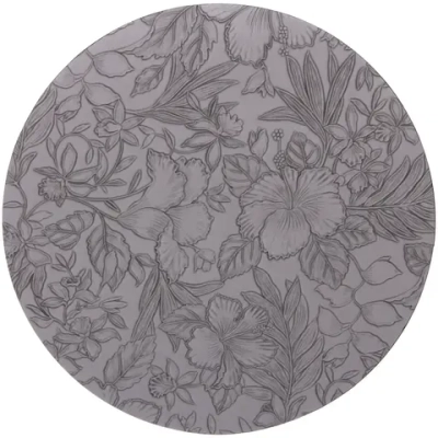 Салфетка на стол 33см «Фреска» серая