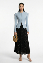 Юбка плиссе в горошек