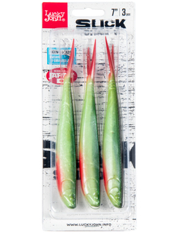 Виброхвост LJ 3D Slick Shad-V 7" (17.8 см), цвет Z23, 3 шт.