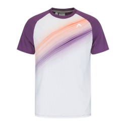 Мужское теннисное поло HEAD Performance T-Shirt Men - White, Violet