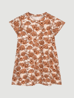 Платье трапеция Mjölk Розы, с коротким рукавом