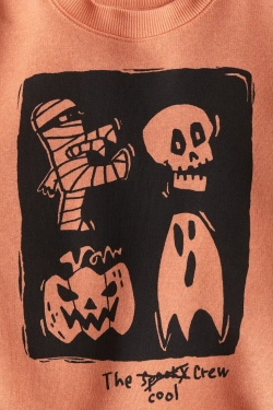 H&M Толстовка с круглым вырезом, оранжевый