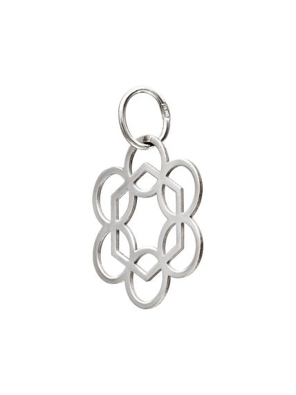 Подвеска Таттва Воздуха Вайю из серебра, вид сбоку