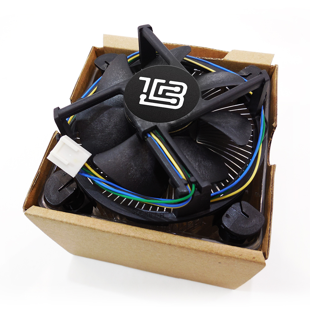 Кулер для CPU BaseTech Original, 1х80мм, 800-2700rpm, 4-pin, Al, серебристый-черный, 27дБ, TDP 65Вт, INTEL 1200/115x/775, AMD Не поддерживается (BT-ORIG-AL)