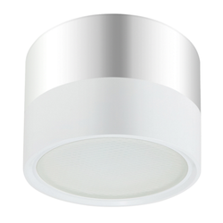 OL7 GX53 WH/CH Подсветка ЭРА Накладной под лампу Gx53, алюминий, цвет белый+хром