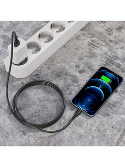 Кабель для зарядки iPhone lightning 1м.