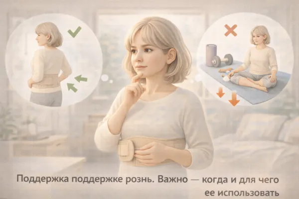 Бандаж + упражнения: когда можно сочетать, а когда нет