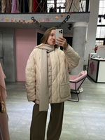 Бомбер Лоран молочный