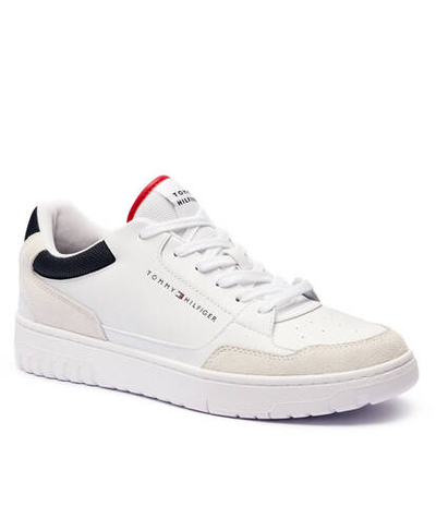 Кожаные кроссовки Tommy Hilfiger - белый(FM0FM05058)