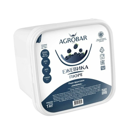 Пюре Agrobar Ежевика Замороженное 1кг