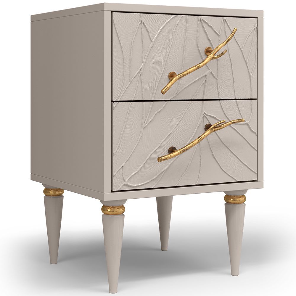 Тумба Арт Колор leaves Классик Голд Серый агат