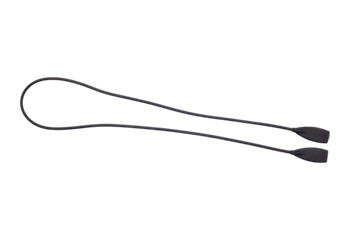 Шнурок для очков силиконовый прямоугольное крепление( чёрный) 116, 60 см