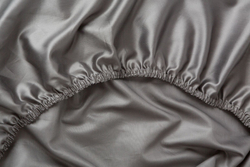 Простыня на резинке 160х200x40 German Grass Graphite Allure серая