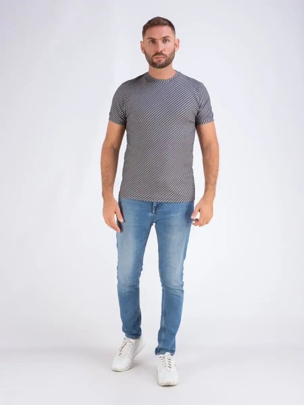 Футболка мужская однотонная базовая