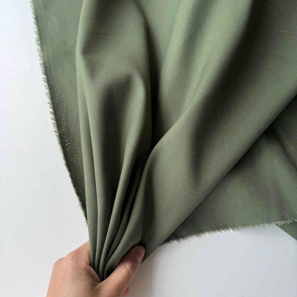 Джинса хлопковая (плотность 195 гр/м2) Оливка