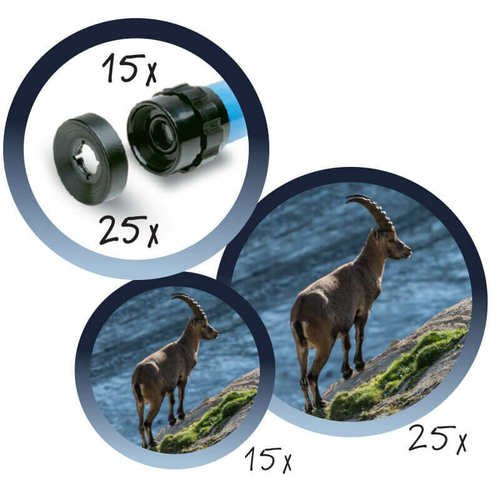 Телескоп детский настольный Navir 15x c дополнительной линзой на 25x, зеленый