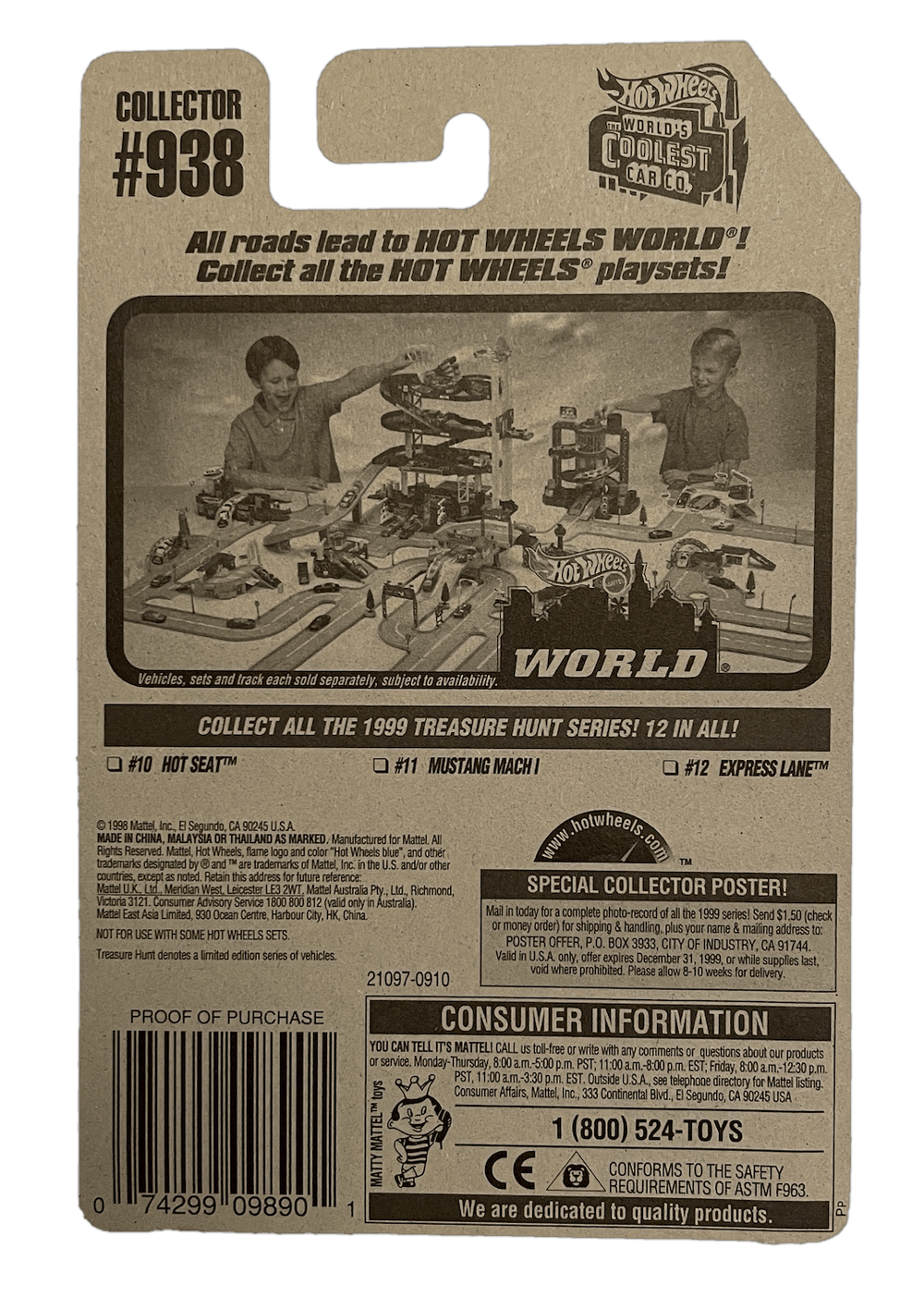 Hot Wheels Treasure Hunt Hot Seat (1999)