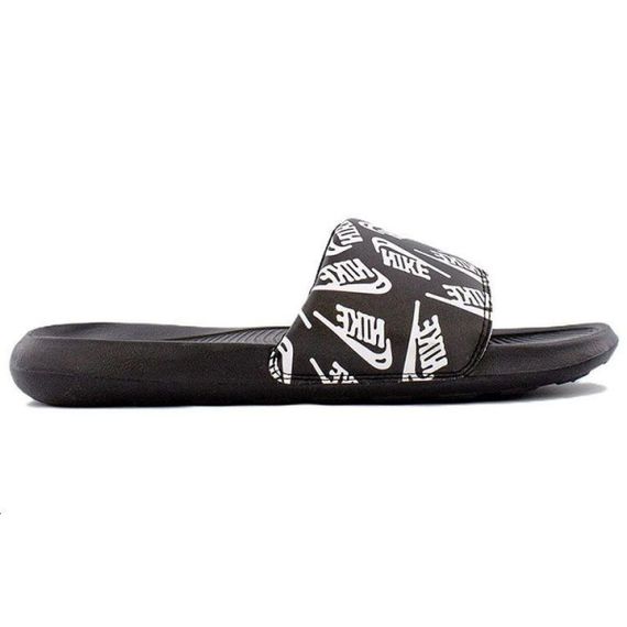 Nike Victori One Slide 'Repeat Logo Black White'