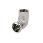 Угольник сталь нерж AISI 316L 90гр Дн 15х1/2" Ру16 пресс/ВР Inoxpres RM 198102015