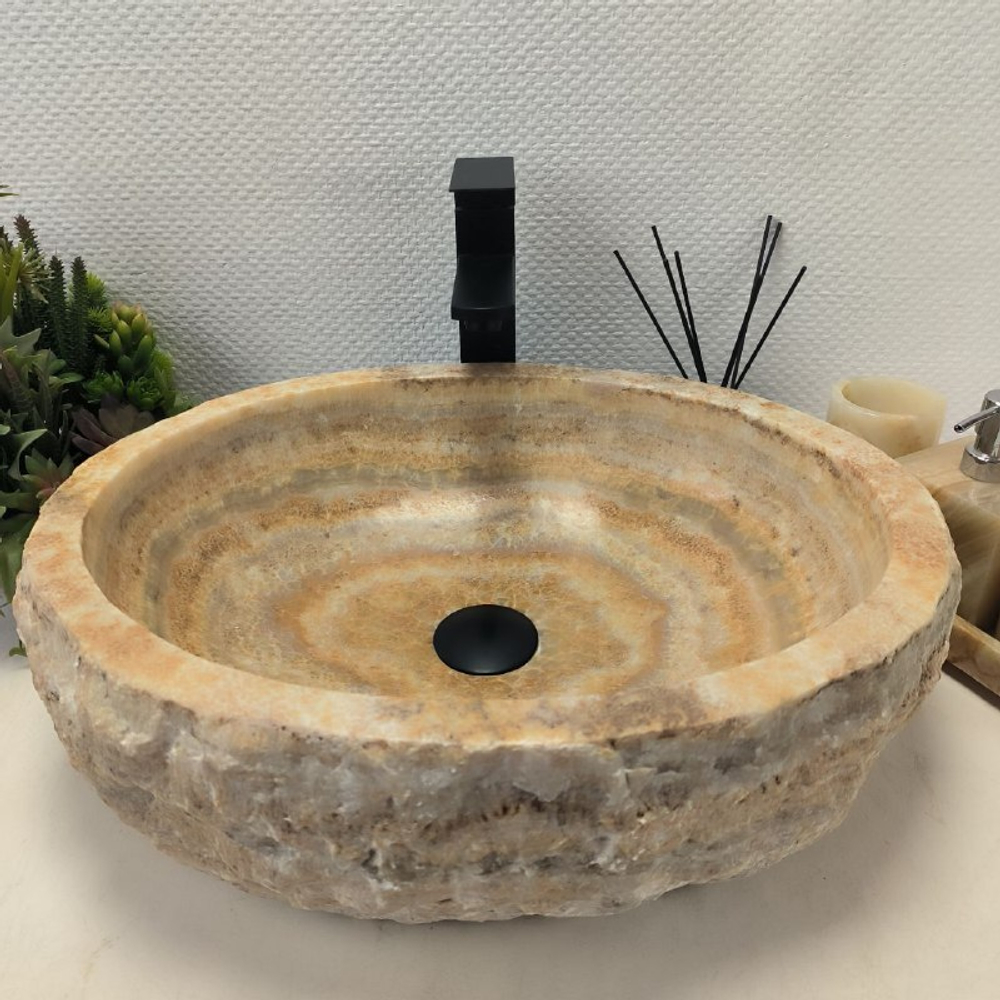 Раковина из оникса Erozy Green EO-02565 51x41x15 см