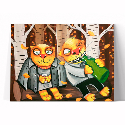 Ватничек. В лесу