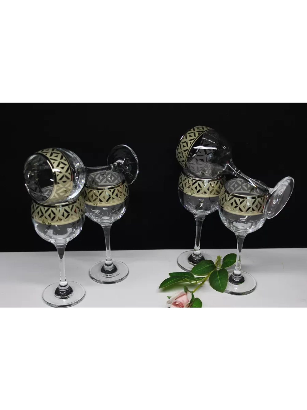 Фужеры для вина 6 штук Геометрия