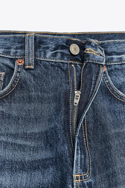 ZARA ДЖИНСЫ TRF WIDE-LEG FULL LENGTH С ВЫСОКОЙ ПОСАДКОЙ, МОРСКОЙ СИНИЙ