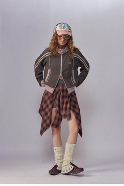 Олимпийка Nothomme Monterest Vintage Sport-Style Waffle Zip-Up Jacket