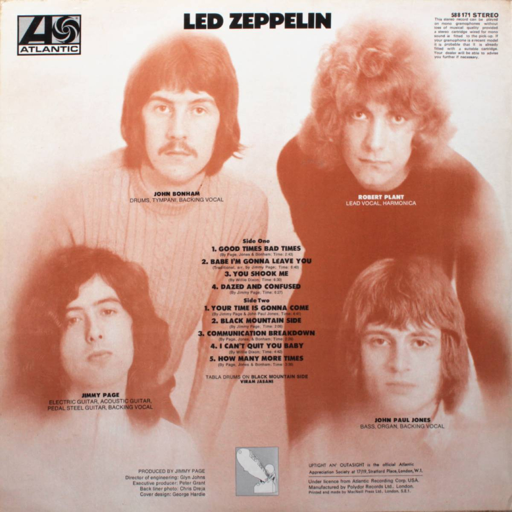 Led Zeppelin / Led Zeppelin I (Turquoise lettering)(LP)