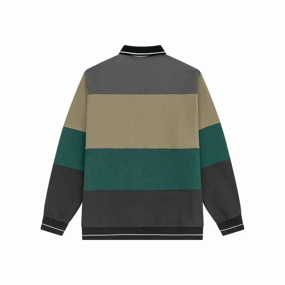 Толстовка Ymkashix Four Stripes серый/коричневый/зеленый/графитовый