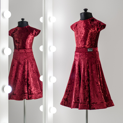 Standart 4-02-06-C | Рейтинговое платье годе для спортивных бальных танцев | Vasileva Dance