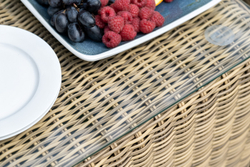 "Кон Панна" столик журнальный из искусственного ротанга, цвет соломенный